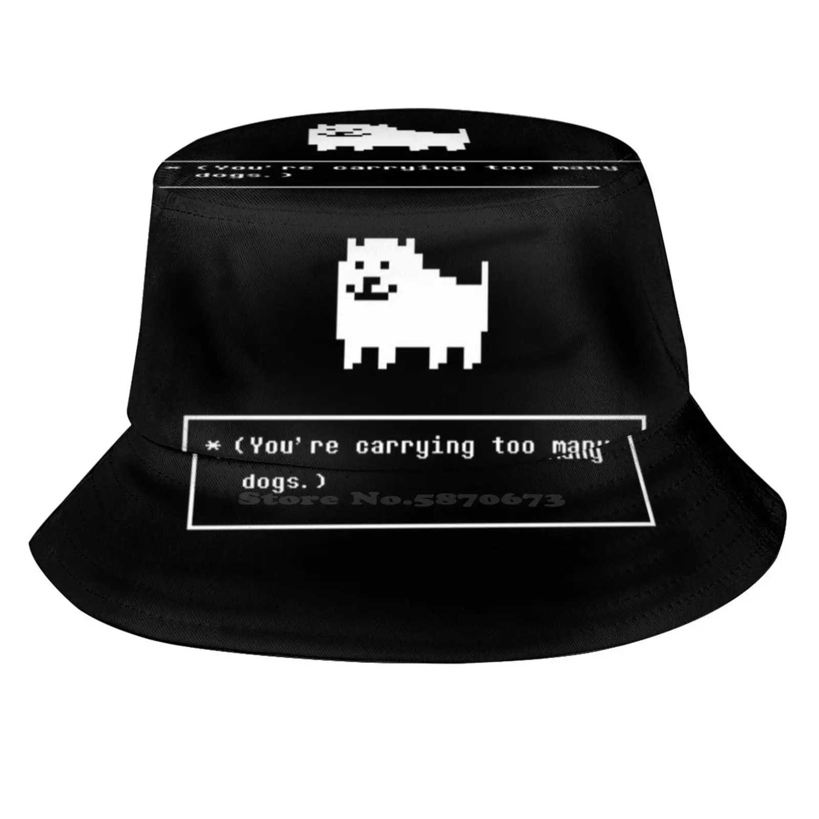 You Are Carrying Too Many Dogs Annoying Dog Sun Cap Fisherman Hat Bucket Hats Undertale Sans Papyrus Alphys Undyne Steam Games