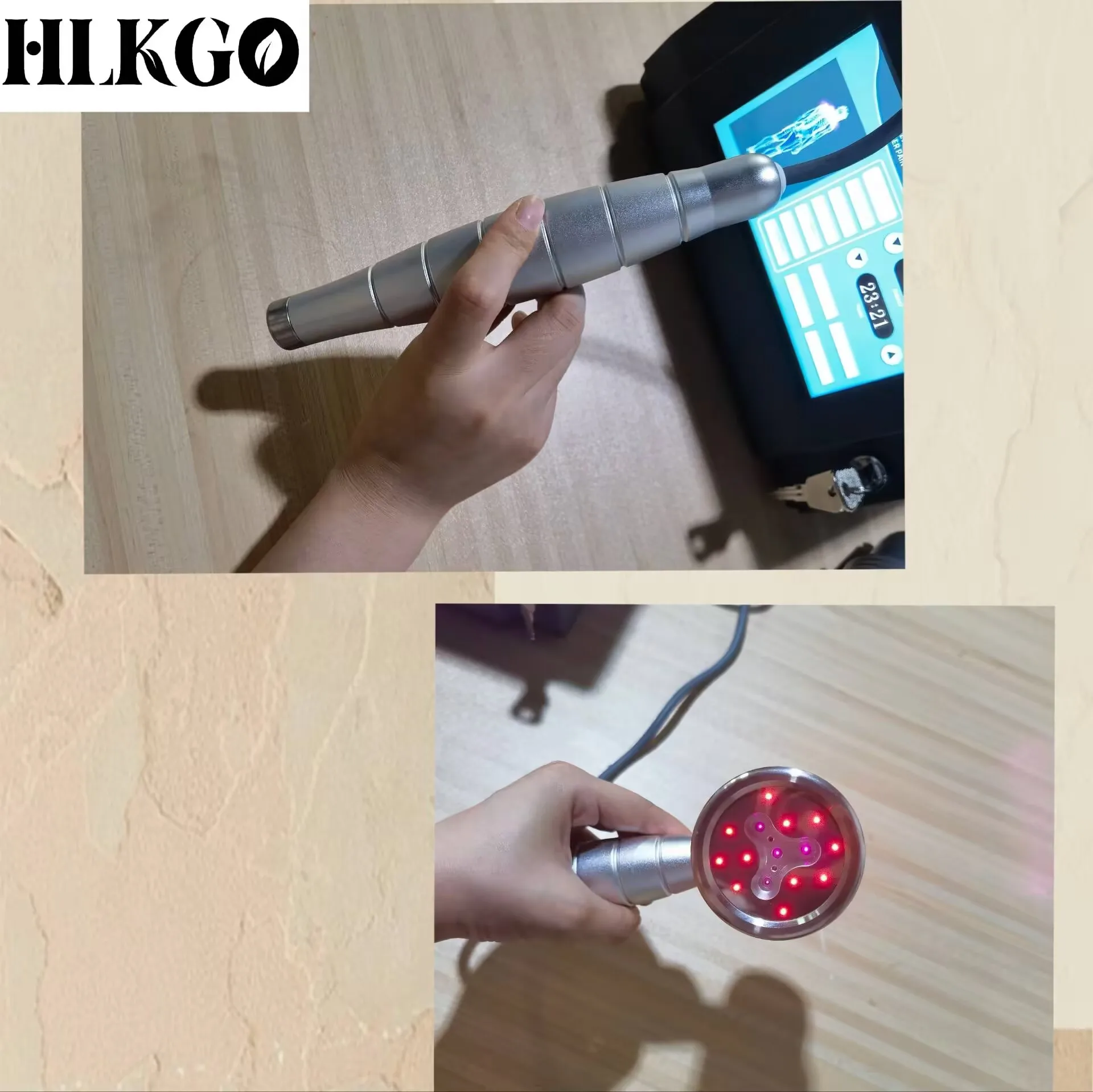 Laser Therapy Device 650nm 808nm Dual Mode Continuous/Pulse 2 Handpieces for Human & Animal Pain Relief