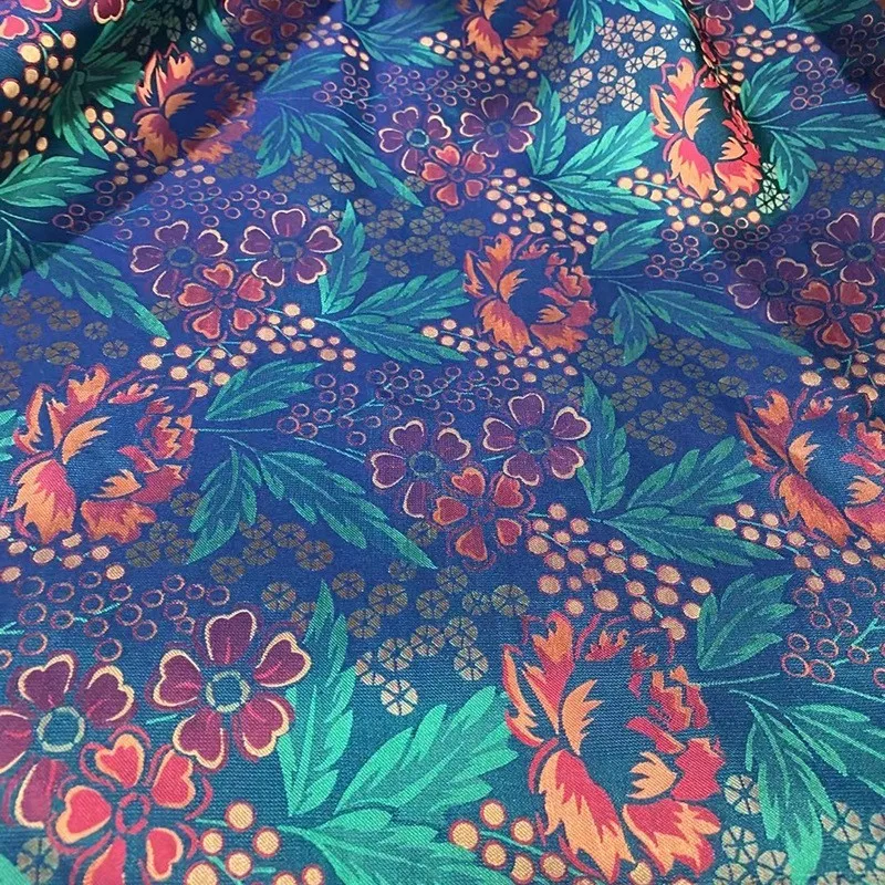 New brocade cheongsam Hanfu Chinese-style clothing silk real fabric dyed jacquard