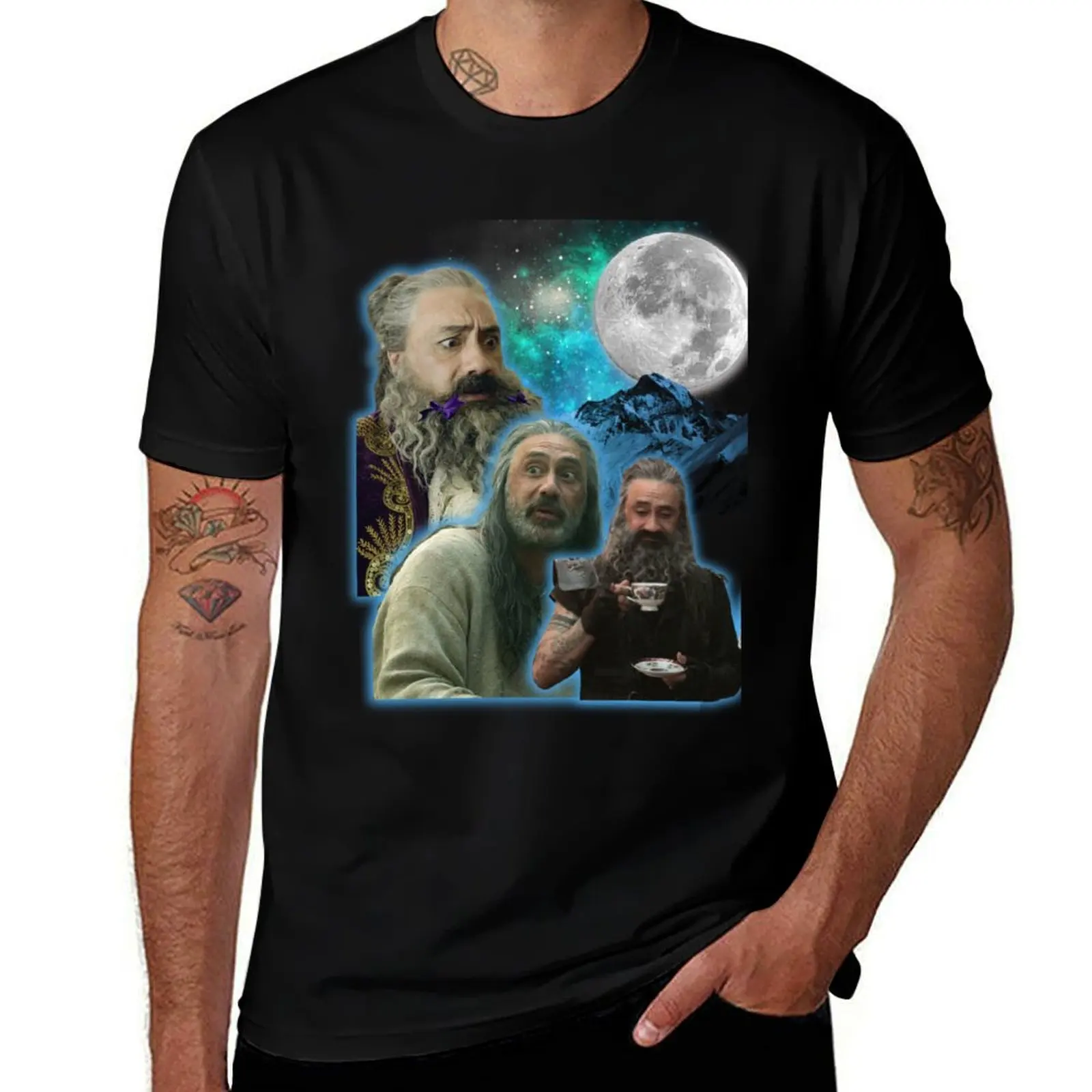 Three Ed Moon T-Shirt Summer Sports Quick Dry T-Shirt