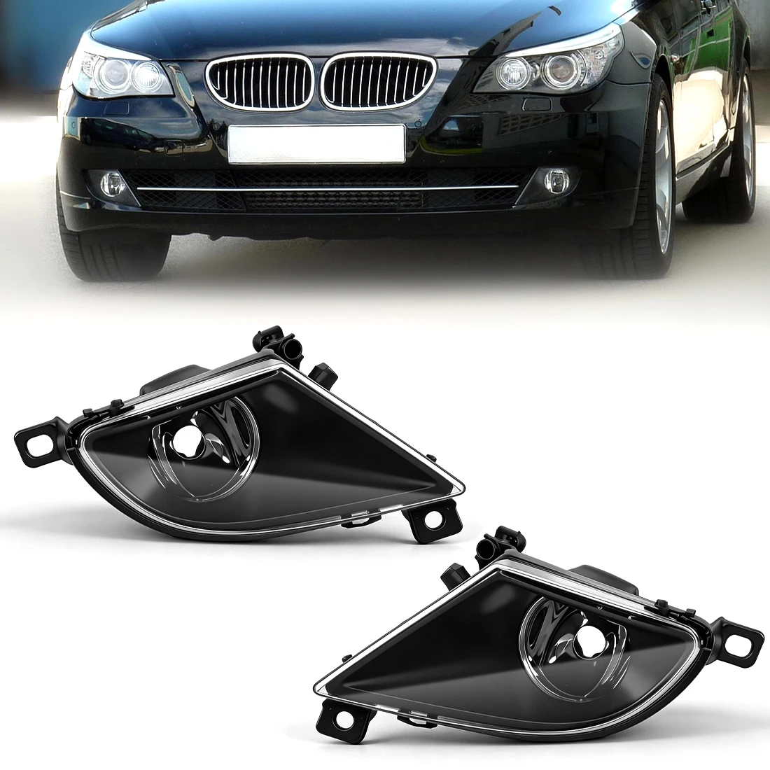 63177177711 63177177712 Fog Lamp For BMW 5 Series E60 E61 525I 528I 528Xi 530I 2008 2009 2010 Front Bumper Fog Light No Bulbs