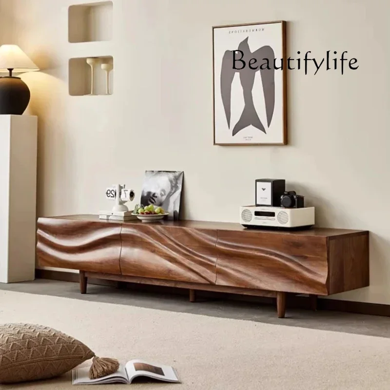 

Tv Stand Showcase Universal Meuble De Television Storage Solid Wood Tv Stand Drawers Living Room Minimalist Floor