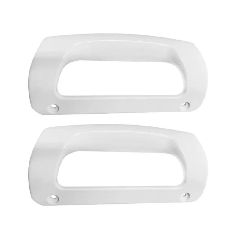 

2Pcs White Plastic Vertical Refrigerator Handle Easy To Install Door Handles