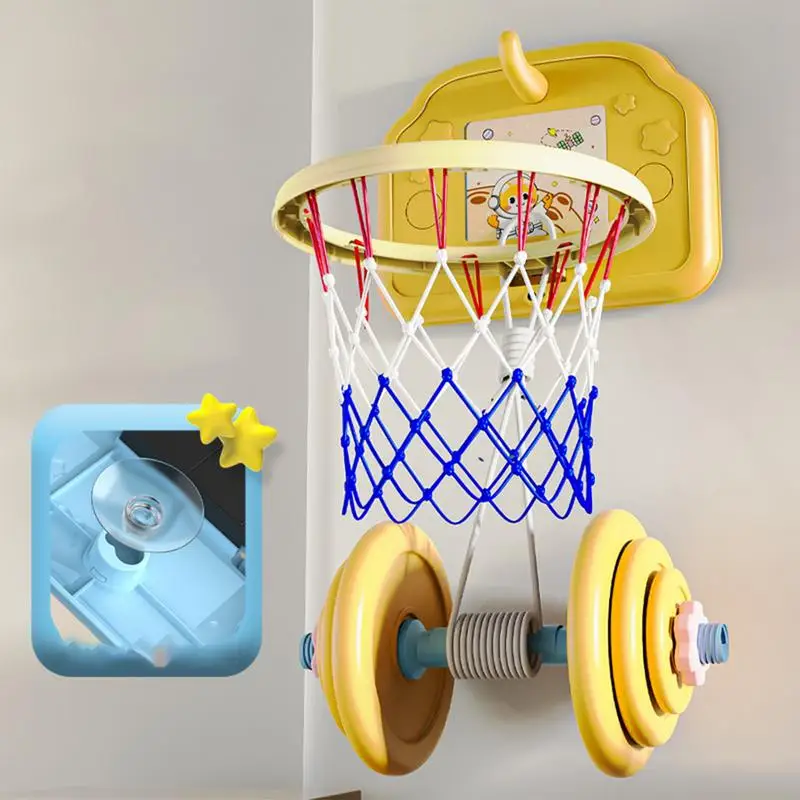 유아용 실내 농구 후프, 공간 절약형 농구 네트, 재미있는 야외 스포츠 장난감, 여아 및 어린이용
