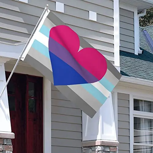 Flagnshow 100% Polyester Demiboy Bisexual Pride Flag