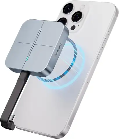 Portable Magnetic SSD 500GB, USB 3.2 Gen2 up to 1050MB/s, Type-C External Drive for Smartphones/Laptops/Gaming