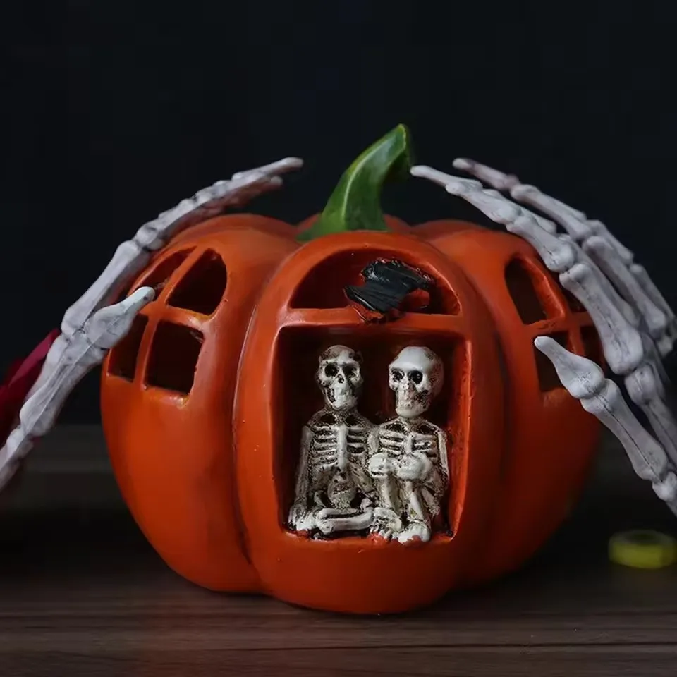 حجم واقعي الهيكل العظمي اليد هالوين مخيف الجمجمة الديكورات غيبوبة حفلة منزل مسكون هالوين الإرهاب البلاستيك الديكور الدعائم