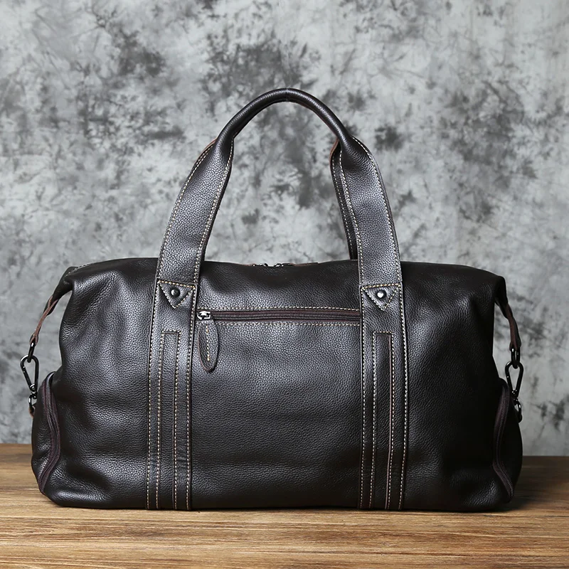 NZPJ Vintage Leder Männer Reisetasche Natürliche Rindsleder Handtasche Lässig Schulter Messenger Computer Tasche Große Kapazität Gepäck Tasche – Detail 6