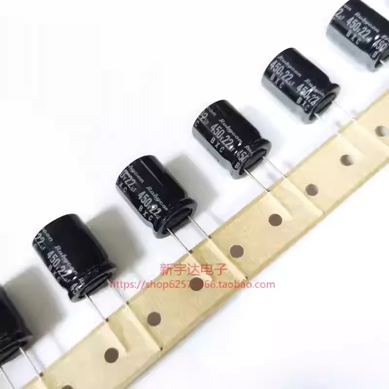 

10-100PCS 22UF 450V 16X20 Japanese Ruby BXC high-frequency low resistance original electrolytic capacitor 450V22UF
