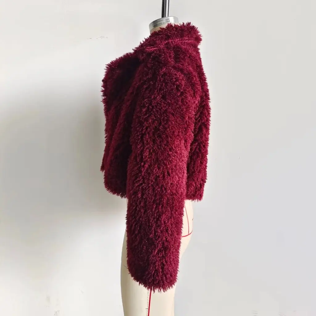 

Spring Women's Street Fashion Artificial Wool Effect Coat New European American Style W050 924006