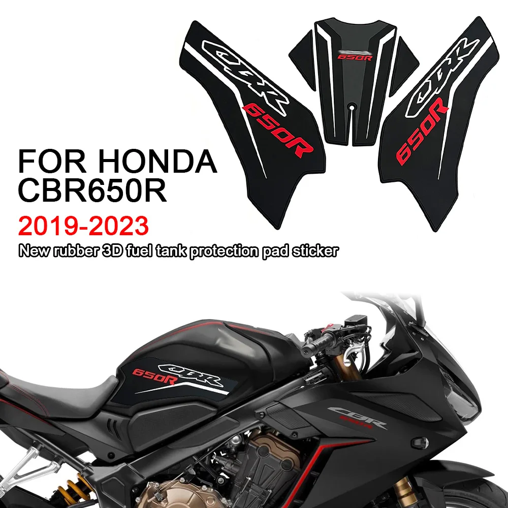 

Tank Grip Pads For HONDA CBR650R CBR 650R 2019 2020 2021 2022 2023 Motorcycle New Rubber 3D Protector Sticker Tank Tractio Pad