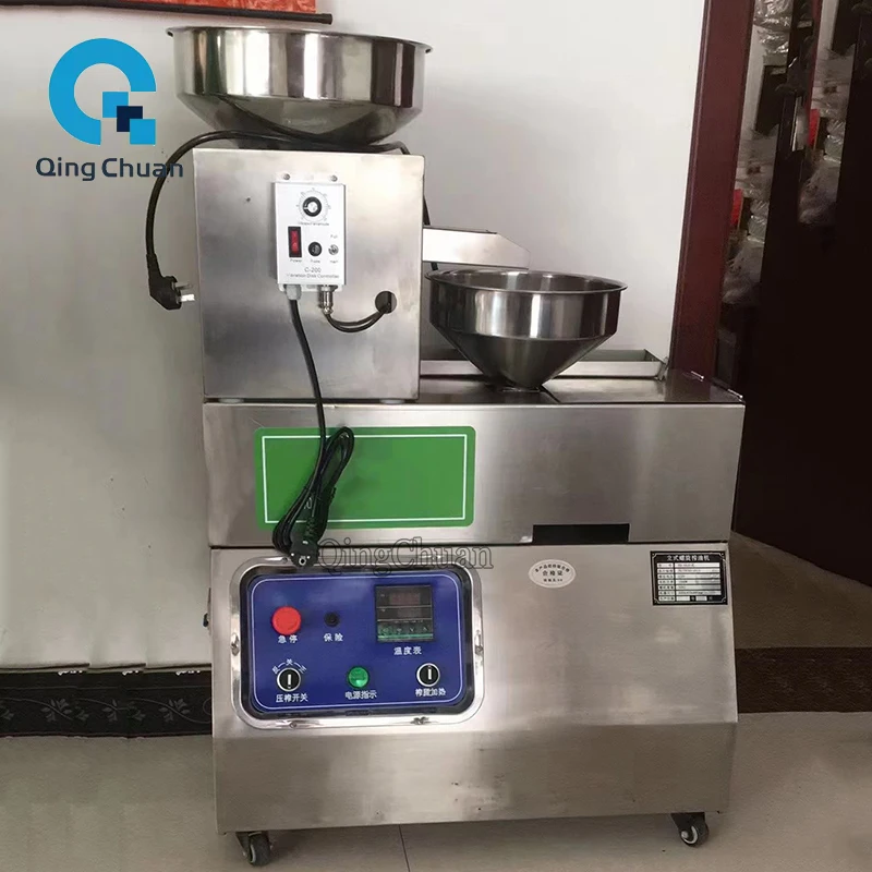 Oil Presser Machine Commercial 1500W H-58 15Kg per hours Home Peanut Flaxseed Cold Squeezer Linseed Sunflower Seeds Extraction