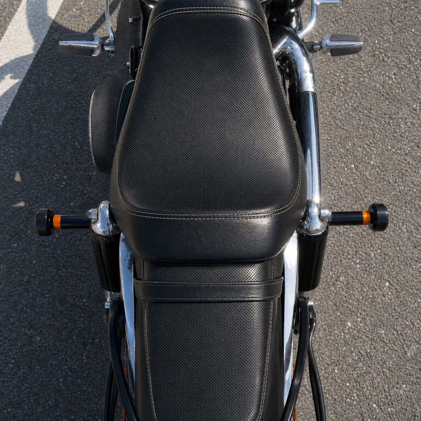 NICECNC Front- und Heck-Sturzbügel Motorschutz für Harley Dyna 2006-2017 Street Bob Low Rider Fat Bob Wide Glide FXDB FXDL Aluminium – Detail 9