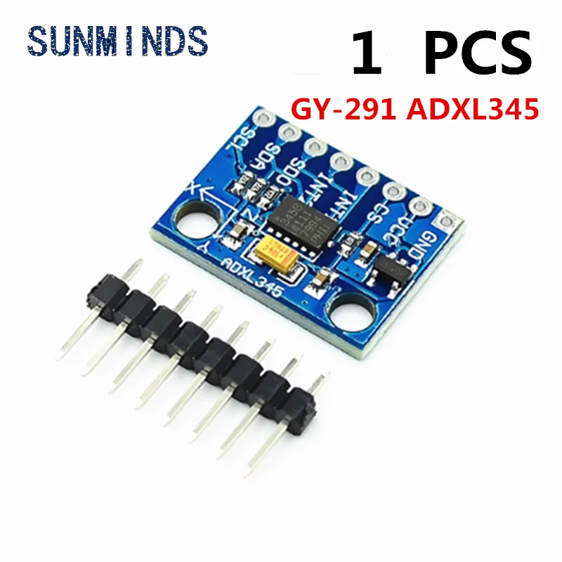 1-10pcs GY-291 ADXL345 digital three-axis acceleration of gravity tilt module IIC/SPI transmission