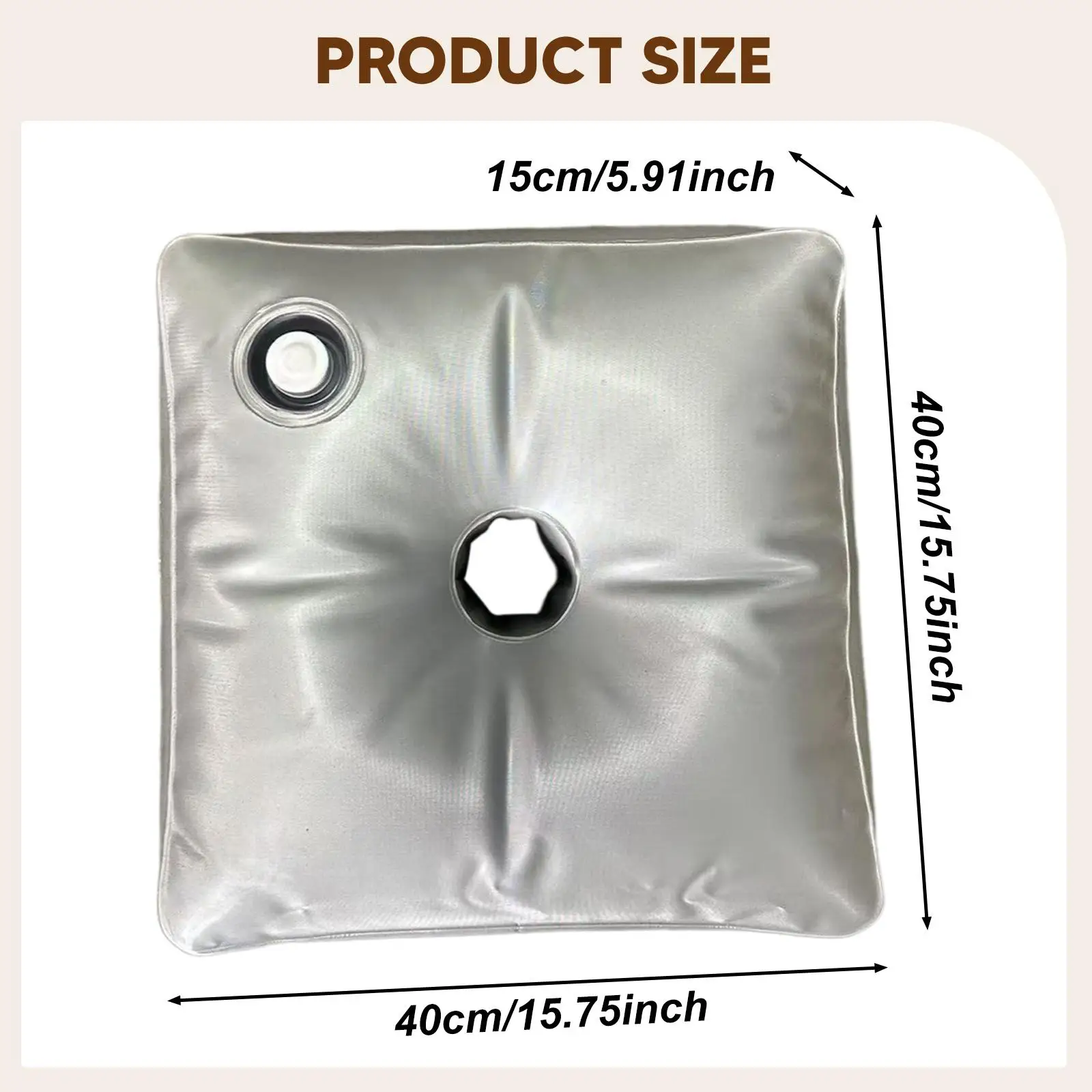 

Umbrella Base Weight Water Bag, Square, Weight Bag, for Garden, Balloon Arch Stand ,Outdoor, Party Supplies