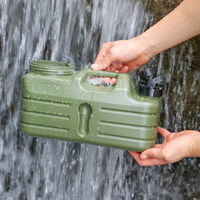 5L Portable Water Tank with Faucet Drinking Water Bucket Large Capacity Water Dispenser Carrier for Vehicle Car Camping
