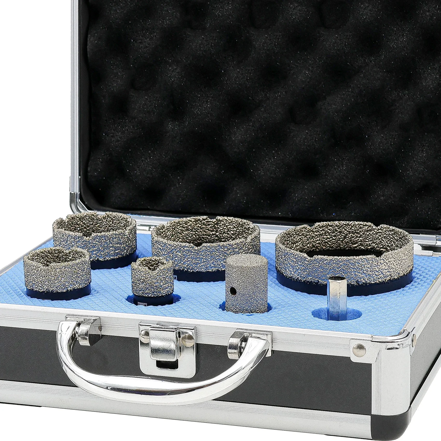DT-DIATOOL 7 Pz 20/35/40/50/68mm Punte diamantate Set 20mm Punta di fresatura Adattatore Bit per granito Porcellana Sega a tazza Apri