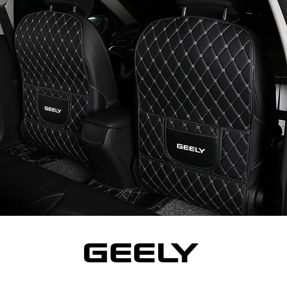 For GEELY Emgrand EC7 X7 EC8 Atlas CK Coolray Tugella Aktie GC6 Vision X6 Boyue Azkarra 1Pcs Car Seat Anti-Kick Pad Protector