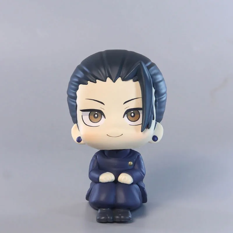 10CM Anime Jujutsu Kaisen Geto Suguru High School Satoru Gojo Look Up Sitting Cute Q Version Model Toy Gift Action Figure