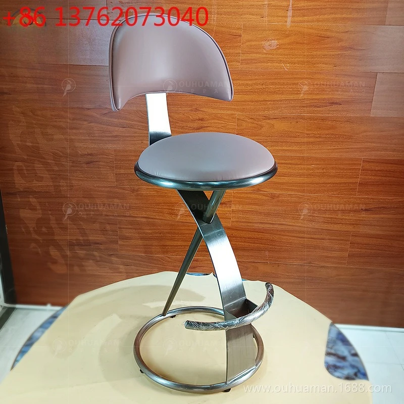 

Легкий роскошный обеденный стул из нержавеющей стали для отдыха, бизнеса, переговоров, диван, кресло для салона красоты, отеля