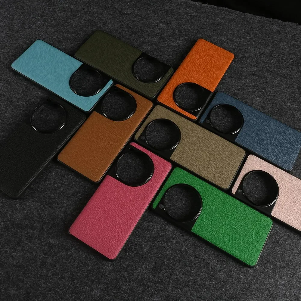 For Oneplus 12 Case Premium Genuine Leather Phone Cases for oneplus 15 11 10Pro 13 Nord 10R Protect Cover Back Coque Fundas