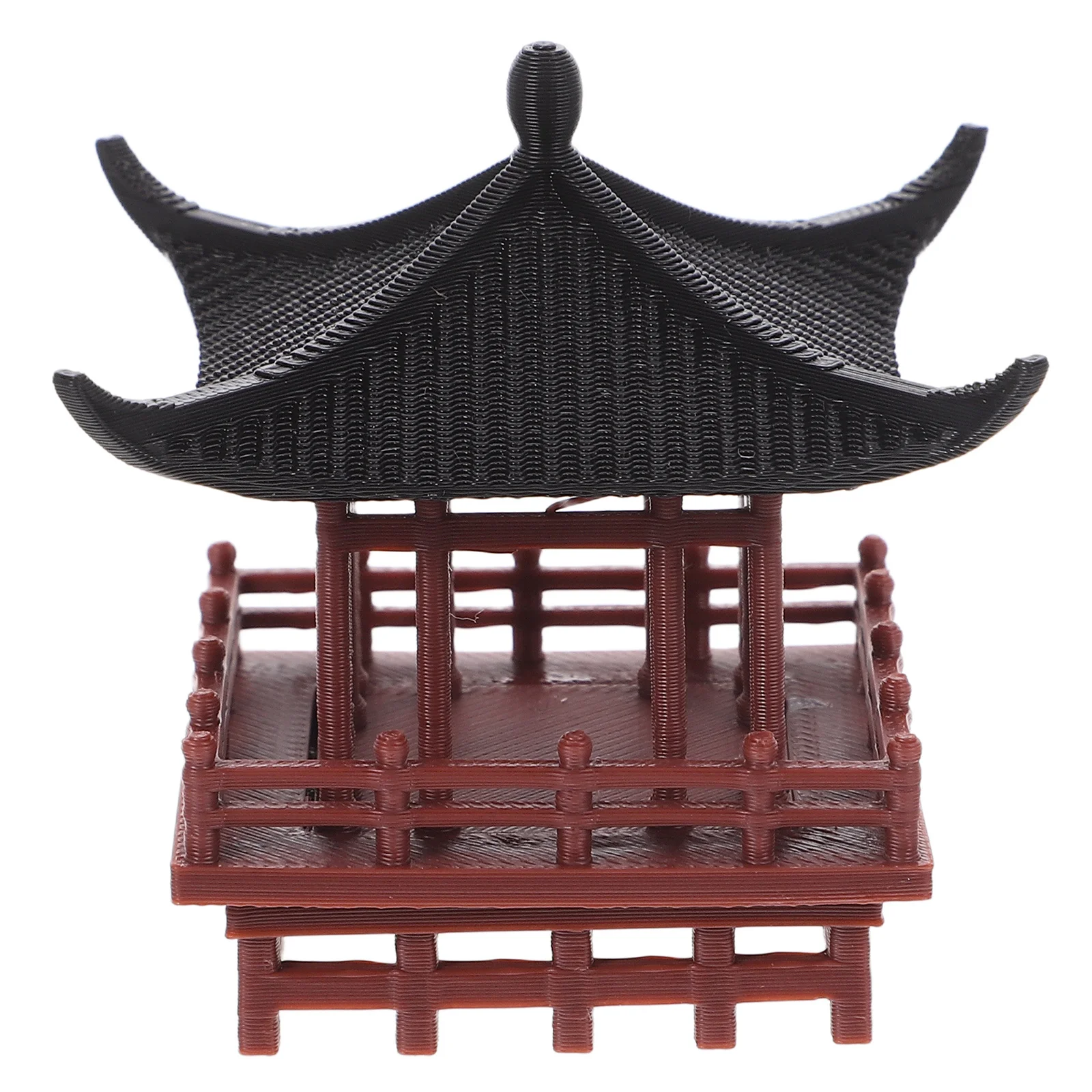 1 قطعة تمثال معبد صيني صغير جناح خمر حلية لحديقة زن بونساي حوض السمك ديكور المشهد الصغير الآسيوي أكشاك #5