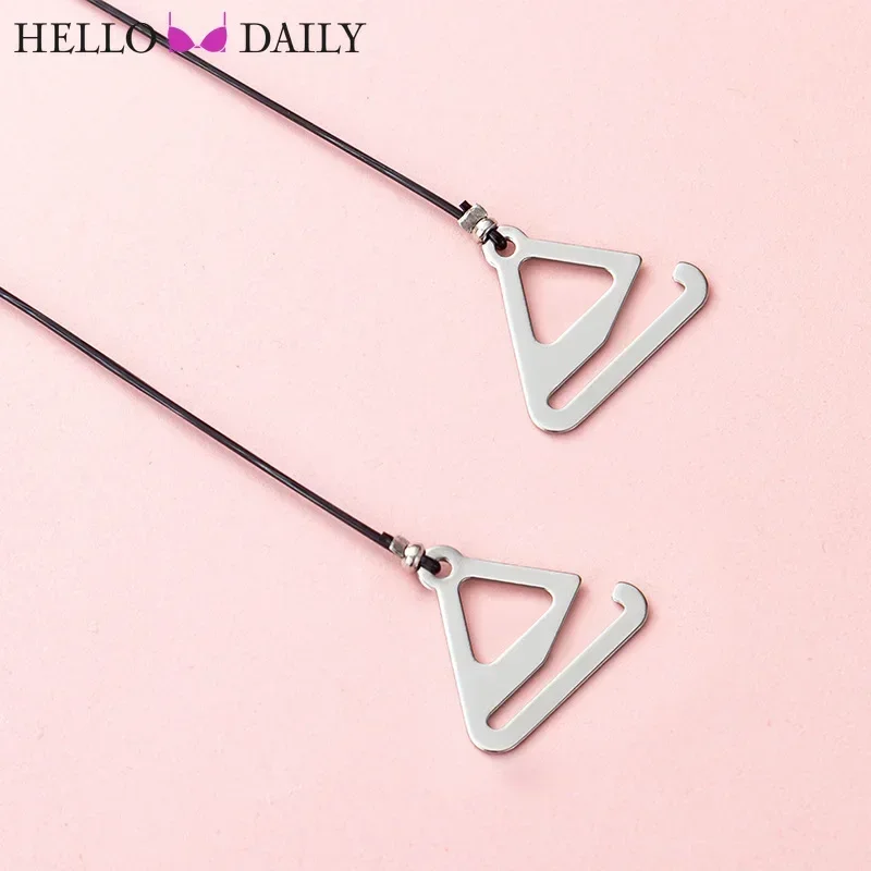 2 Pcs Women's Bra Shoulder Strap Elastic Rope Invisible Non Slip Underwear Shoulder Straps Transparent Adjustable