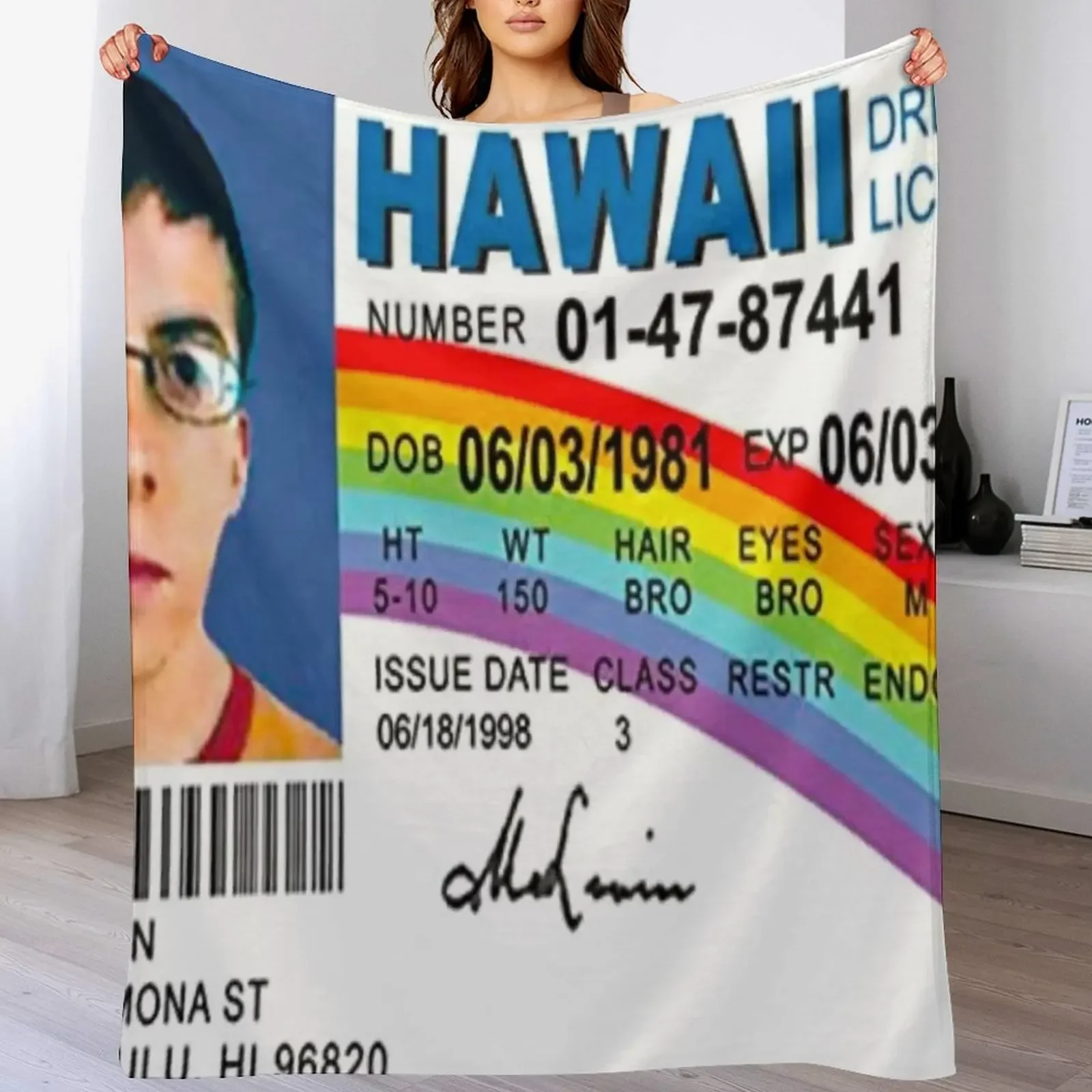 

Mclovin Throw Blanket Retros Hairy Blankets For Sofas For Decorative Sofa Blankets