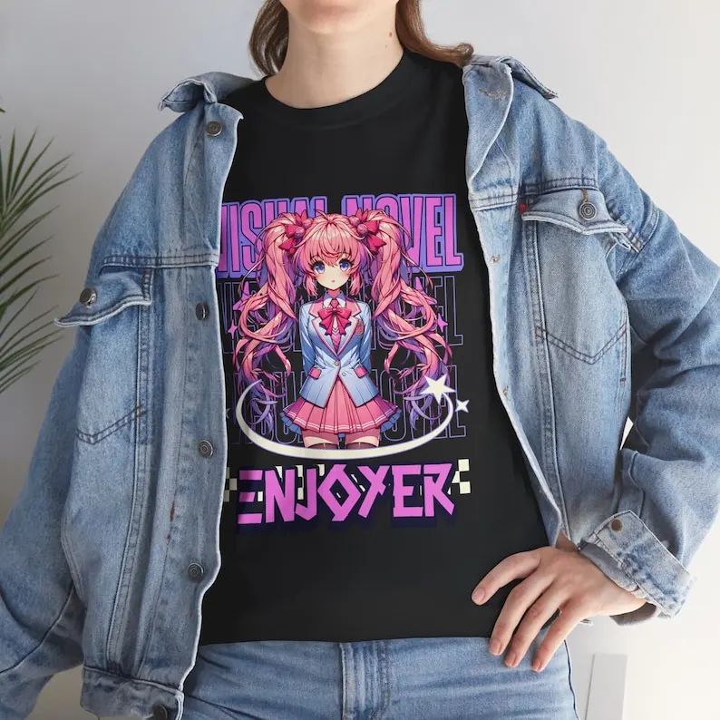 Visual Novel (ADV Game) Enjoyer - Cute anime school girl T-shirt unisex