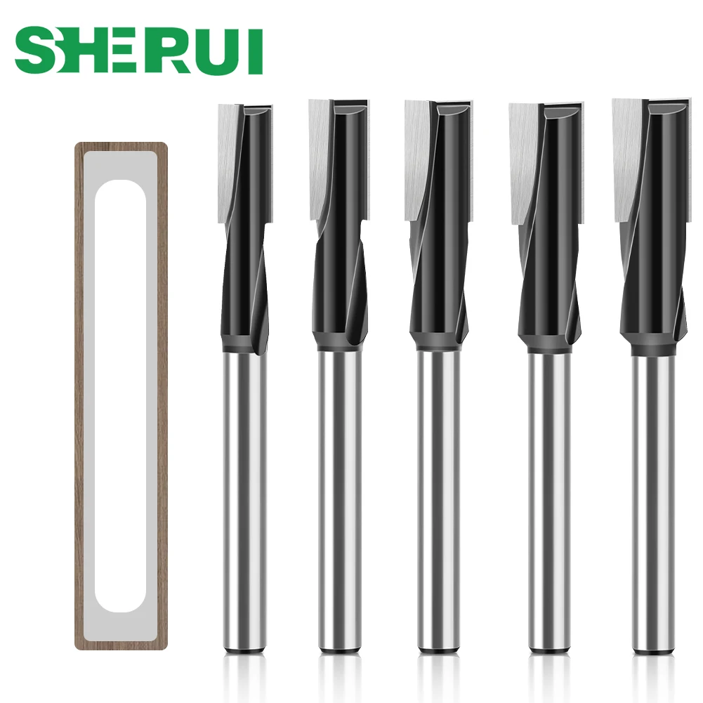 1/2inch Shank Lengthened Cleaning Bottom Router Bit Spiral Diameter 16mm17mm18mm Engraving Machine Woodworking Milling Cutter