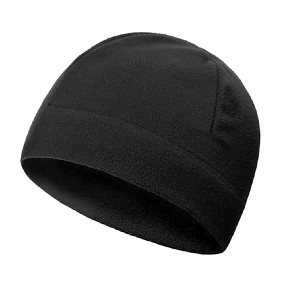 Winter Polar Fleece Beanie Hat Slouchy Windproof Fleece Sports Hat Lightweight Warm Running Beanie for Men Women