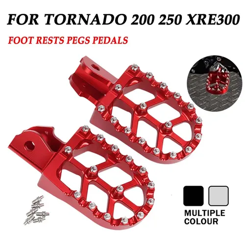 Para HONDA Tornado 250 XR 200 XR250 XR200 XRE300 XRE 300 reposapiés de motocicleta reposapiés clavijas pedales