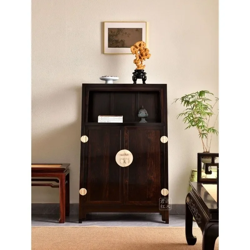 Ming-style mahogany furniture red light sandalwood Chinese Wanli cabinet, living room storage tea cabinet