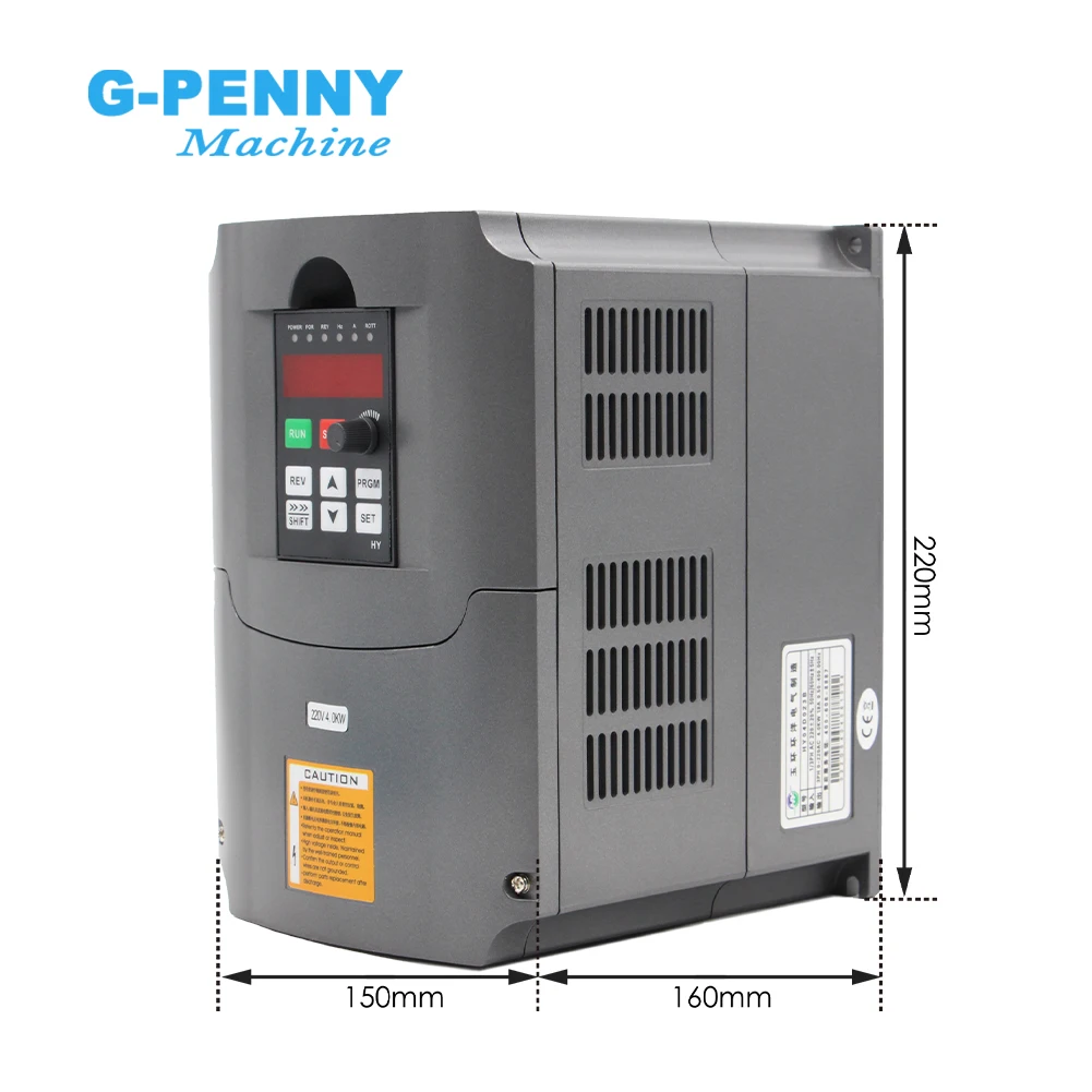 220v 4.0kw VFD Variable Frequency Drive VFD / Inverter 1HP or 3HP Input 3HP Output 380v frequency inverter