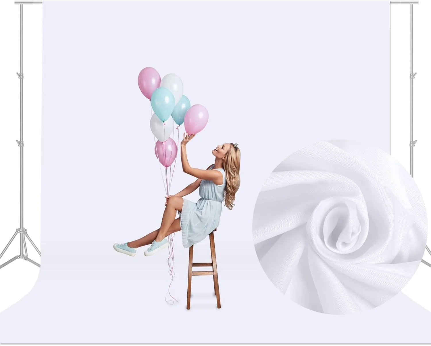 الصلبة الأبيض التصوير خلفية الفينيل النسيج الفن صورة المنتج فيديو يوتيوب لايف التصوير خلفية DIY بها بنفسك استوديو الصور الدعامة