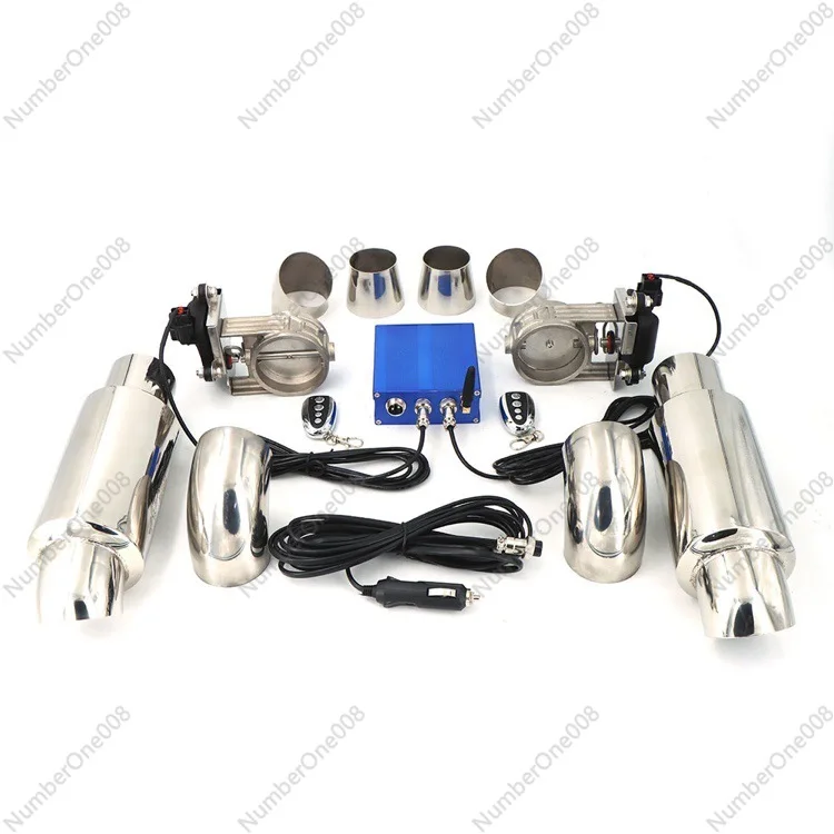 

Universal Electric Exhaust Valve Kit, Remote Control Car Exhaust Cutout Valve, 304 Stainless Steel 12V Adjustable Sound Muffler