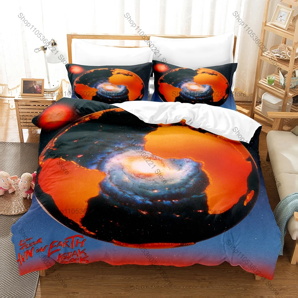 Cool Classic Hit Single Graphic Lil Tecca Hip Hop Bedding Set Duvet Cover With 2 Pillowcases Youth Bedroom Decor All Season