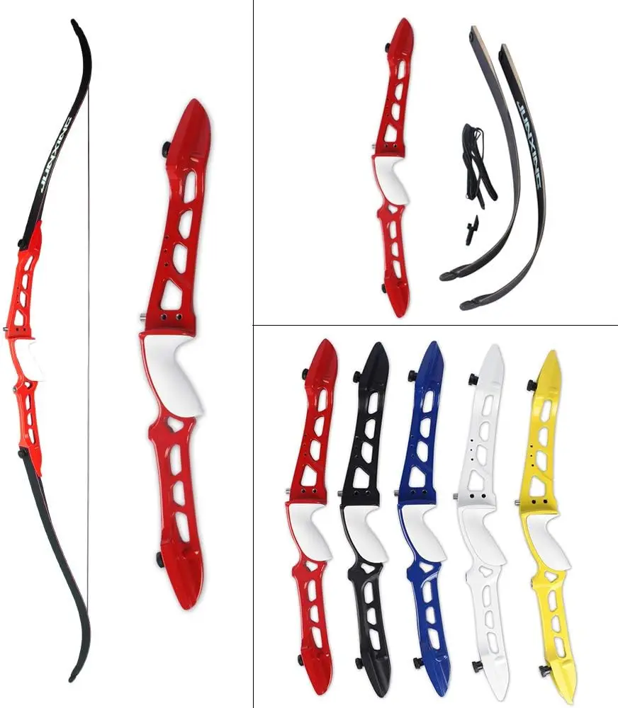 Archery 68 Inch Takedown Recurve Bow Competition Athletic Bow Hunting Bow Longbow Metal Bow Riser Right Hand