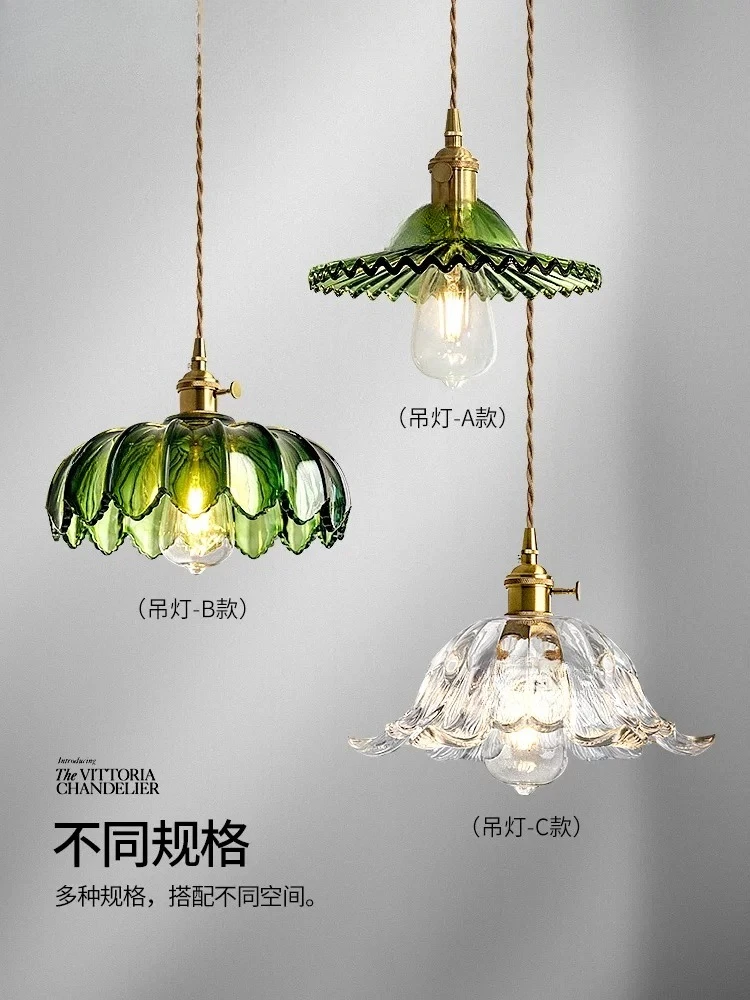 Aisle Entrance Bedroom Bedside Balcony Vintage Modern Glass Art Chandelier