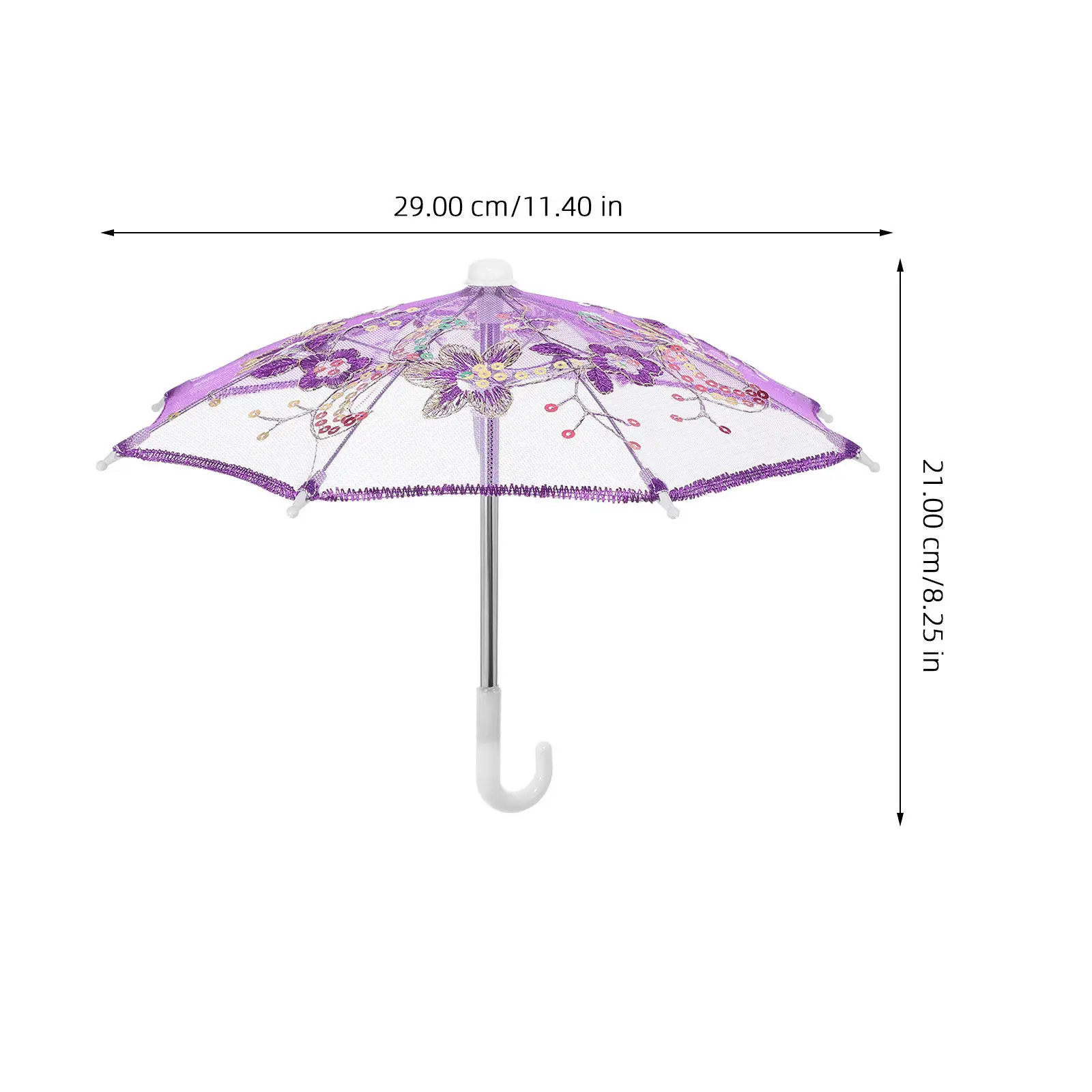 6Pcs Lace Umbrellas Mini Decorative Parasol Wedding Photo Prop Tiny Umbrella for Tea Party Vintage Performance Stage Dancing