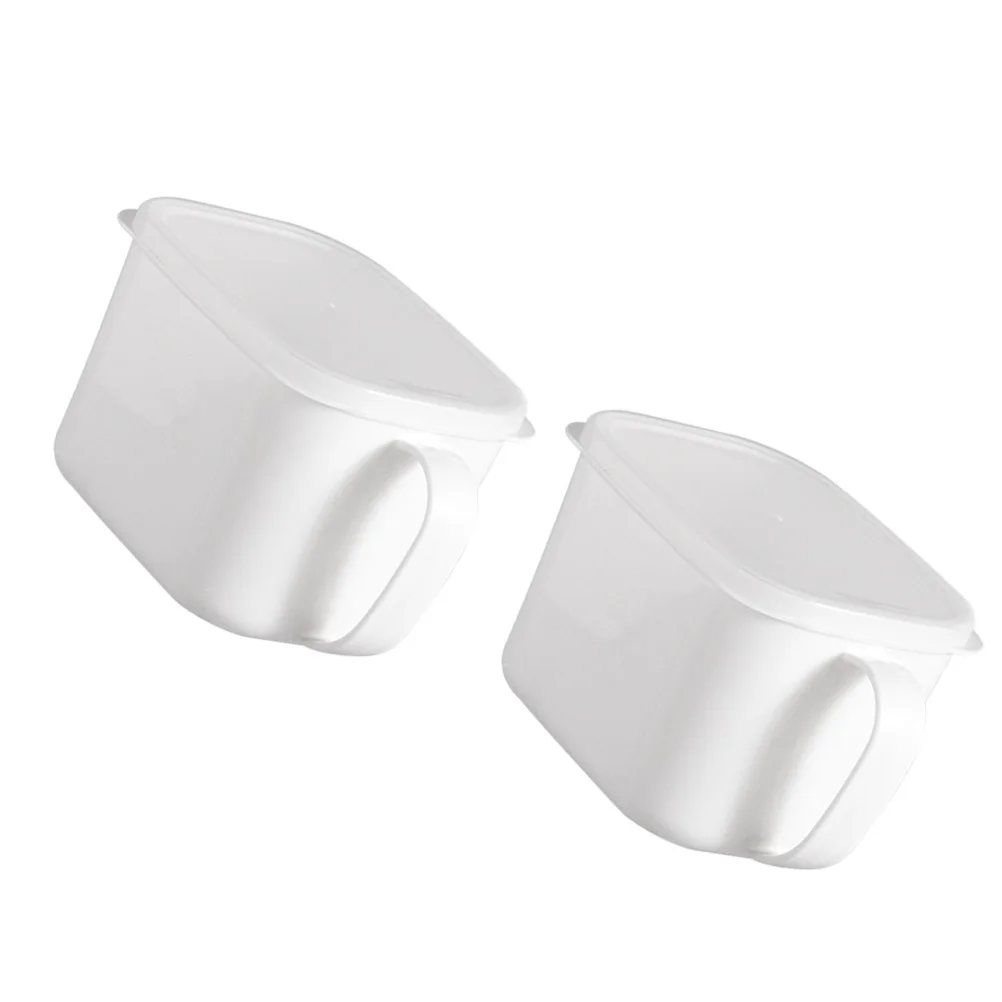 

2Pcs Food Plastic Storage Box H Kitchen Cereal Can Cereal Container Kitchen ganizer Dry Can Fruit Vegetable
