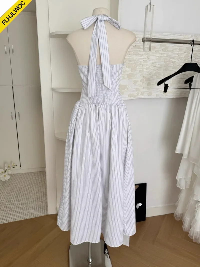 Robe Corset col en v, Chic, mode coréenne, vêtements mignons et doux pour filles, grand nœud, dos nu, Sexy, chemise sans manches