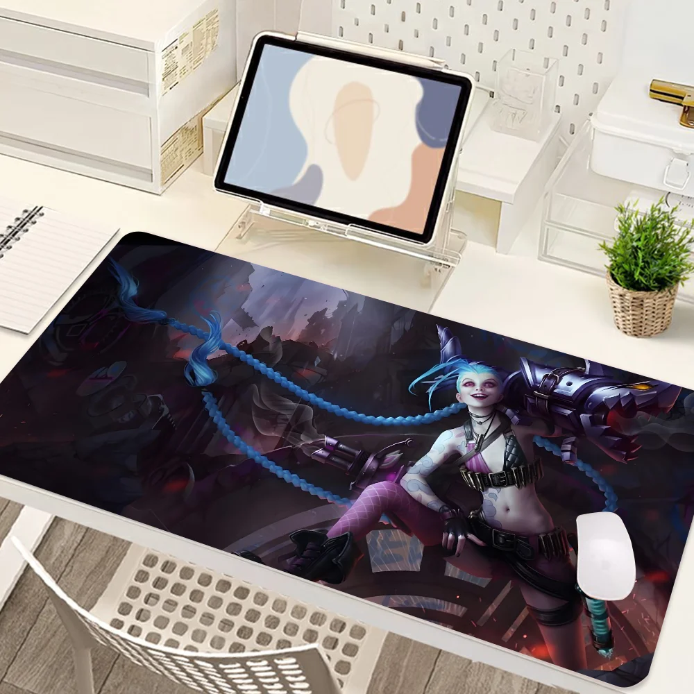 L-LoL J-Jinx Runaway Loli Mousepad Mousepad New Arrivals Large Gaming Mousepad L XL XXL Gamer Mouse Pad Size For Keyboards Mat