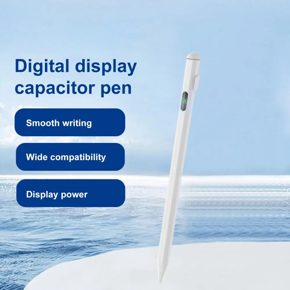 Kapazitiver Stift schlanker Stift Bleistift universeller wiederauf ladbarer Stift mit Power-LED-Display für Handy-Tablet schlank für iPad