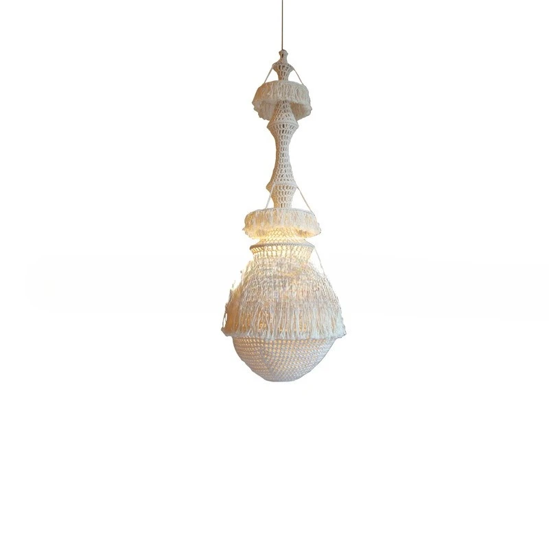 Woven pendant pendant process device, hand-woven process decoration, wool weaving process, fringed jewelry