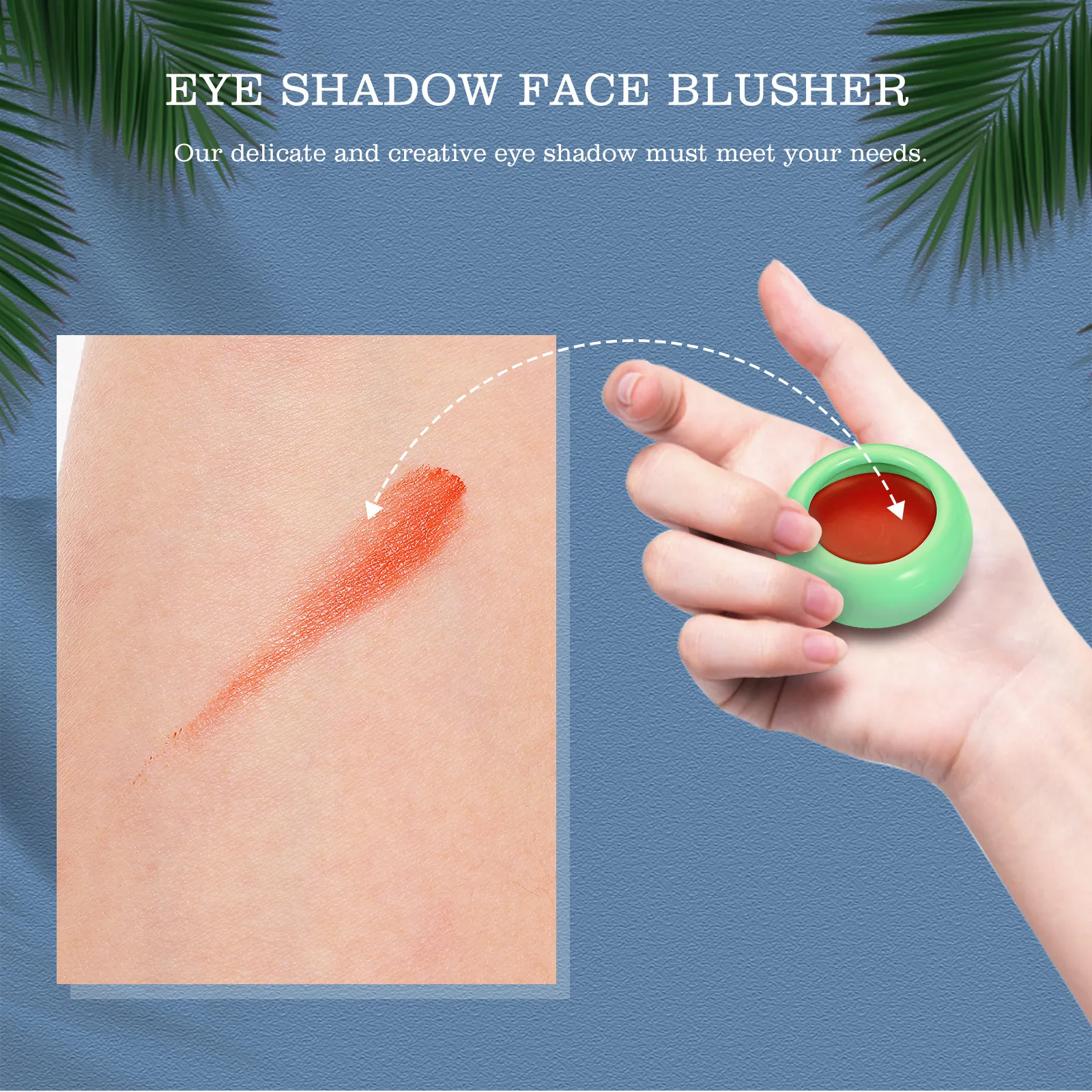 Retro Lipstick Natural Eye Shadow Cheek Blusher Texture Safe Healthy Multi Functional Blusher for Beginners