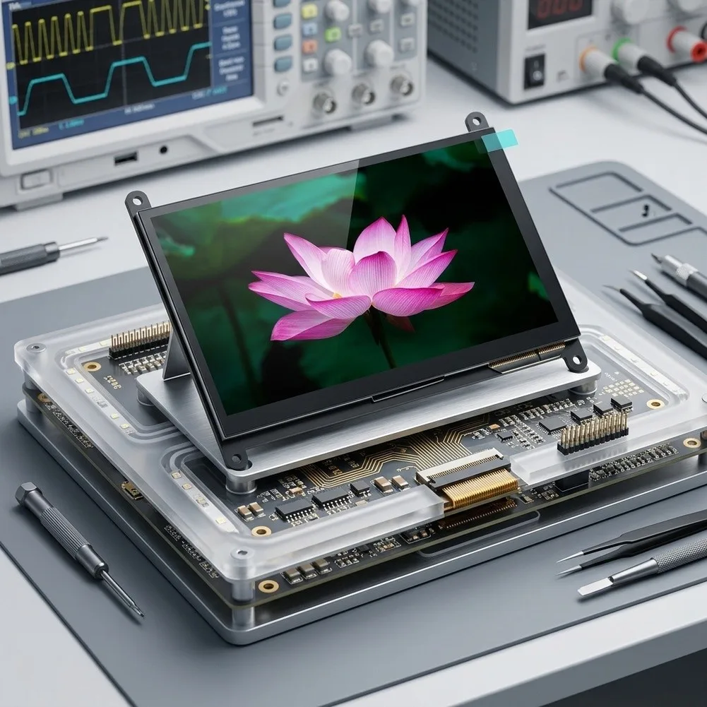For RGB Driven 7 Inch Capacitive Touch LCD Module Designed for STM32 Platforms with 24 Bit Color Output and 5 Touch Points