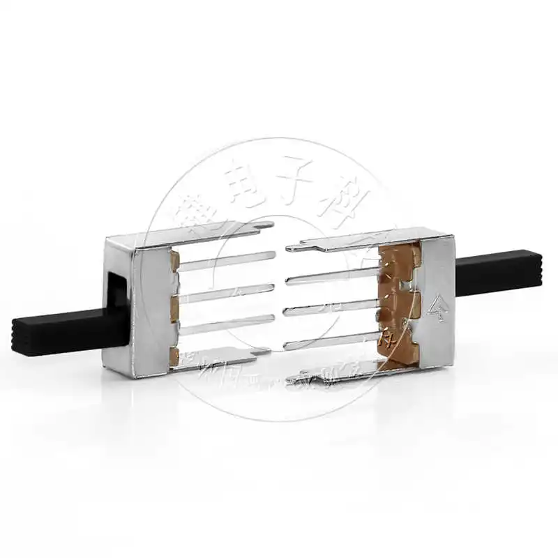 50PC/SS-12F42 vertical in-line power toggle switch single row 3 feet 2 gears, handle height 5/12 mm with 2 fixed feet