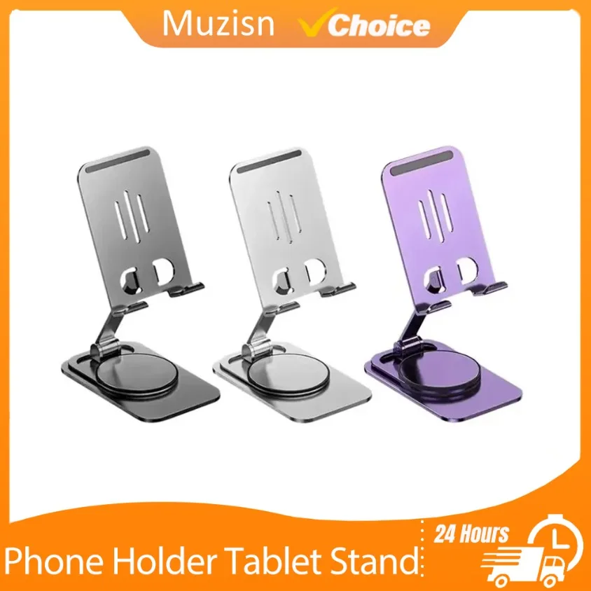 

Складной держатель для телефона с вращением на 360°, подставка для планшета, ленивый кронштейн, портативное крепление, противоскользящая двухвальная станция для поддержки мобильного телефона