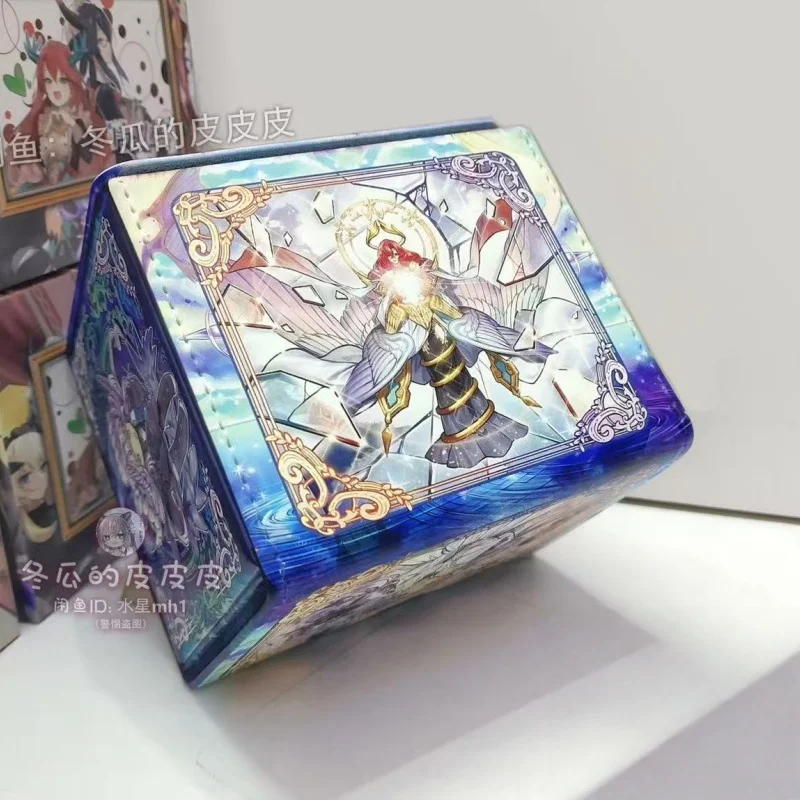 Yu-Gi-Oh! Pudełko na karty do gier planszowych Selettrice Vaalmonica z magnetycznym zamknięciem, skórzane, odpowiednie do przechowywania kart kolekcjonerskich OCG DTCG, idealne na prezent.